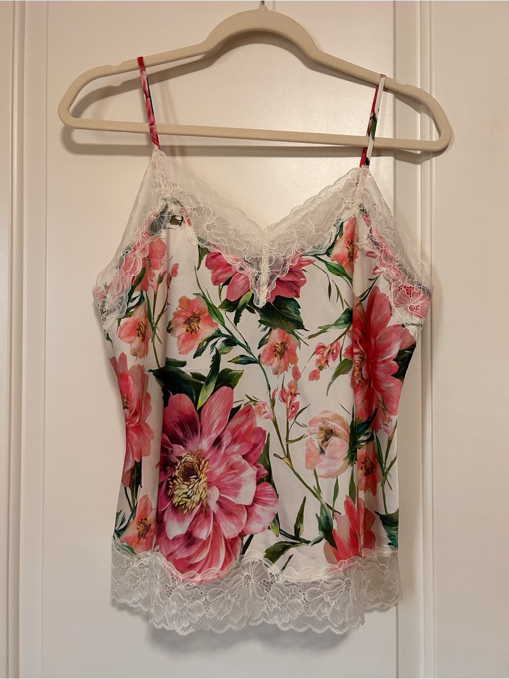 🎀🌸NWT🌸🎀 Coquette Express Pink Floral Lace-Trim Camisole 🌸🎀